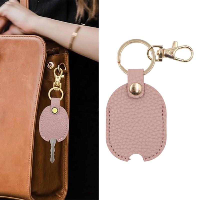 Colorful Key Cover Caps Leather Key Accessories Cuteness Key Holder Fashion Key Chain Present for Women and Girl