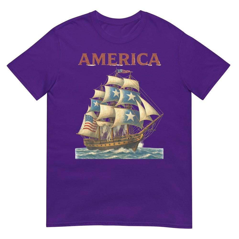 Patriotic Tall Ship America 17762026 250th Birthday TShirt