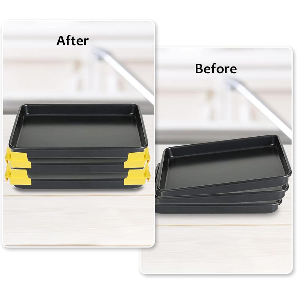 24pcs Tray Stackers for Harvest Right Freeze Dryer Trays Reducing Space (Yellow)