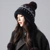 Bandage Red Hat Women's Autumn and Winter Retro Knitted Wool Hat Outdoor Thermal Bald Hat