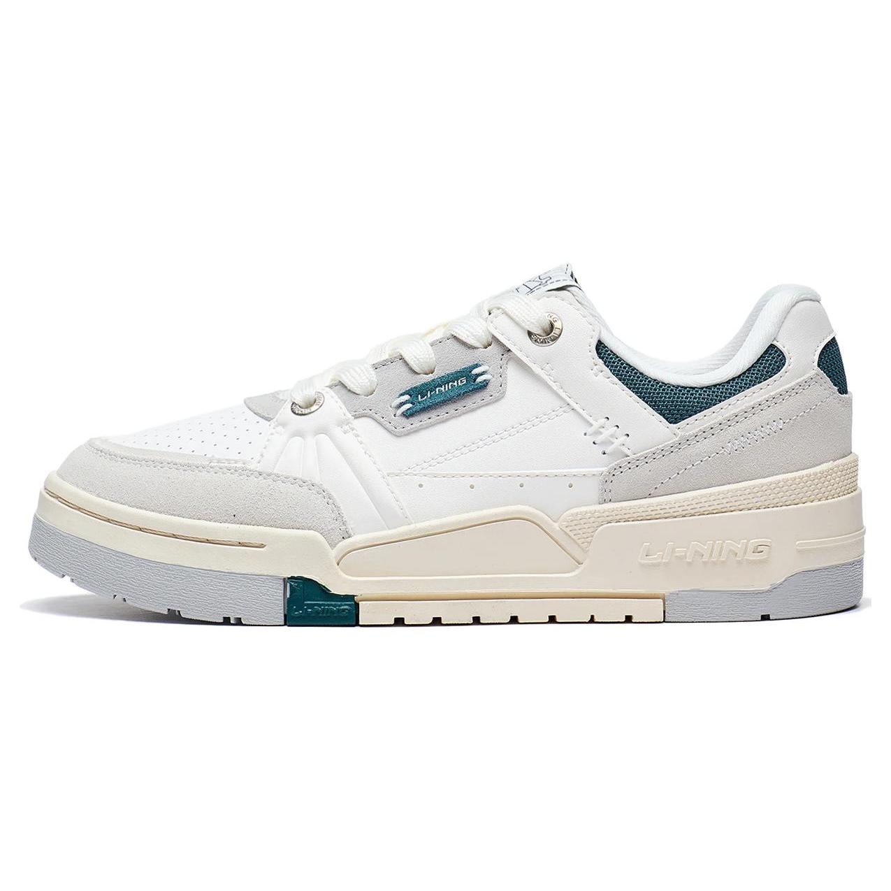 

Li Ning Campaign 1.5 Slip Resistant Abrasion Resistant Low top Skateboard Shoes Women s White Gray Green AGCT266-2 36