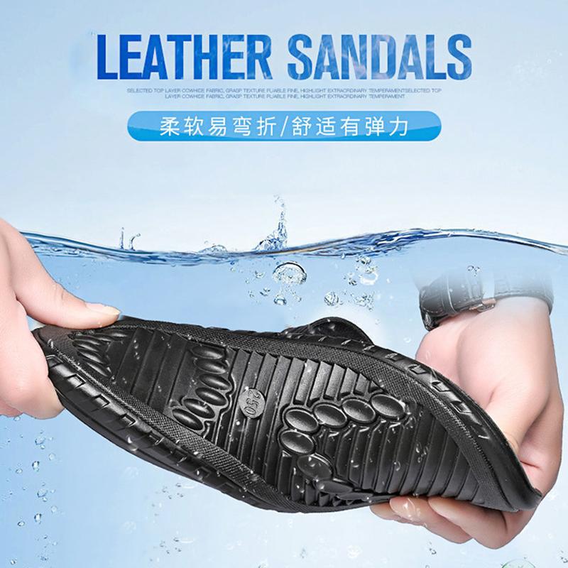 New Summer Beach Slippers Men Flip Flops Top Quality Antiskid Beach Sandals Male Fashion Men's Casual Flats Platform Flip Flops