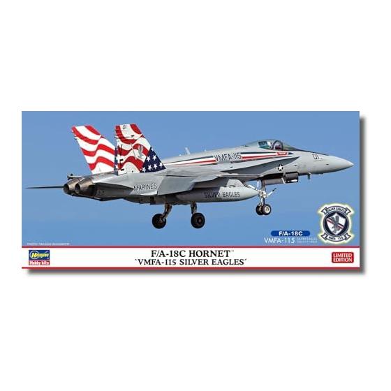 Hasegawa 1/72 American F/A-18C Hornet VMFA-115 Silver Eagles Plastic Model 02471