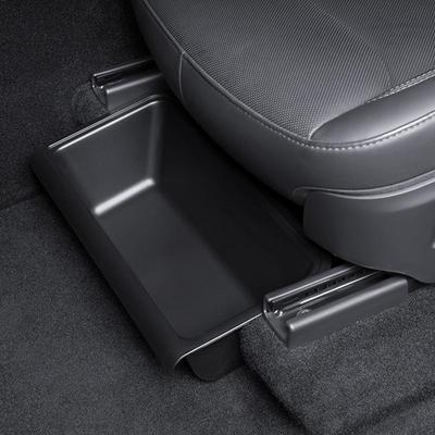 For New Version Of Tesla Model Y Under Seat Storage Box Waterproof Storage Tray Washable Bin Under Seat Tray Vehicle Accessories