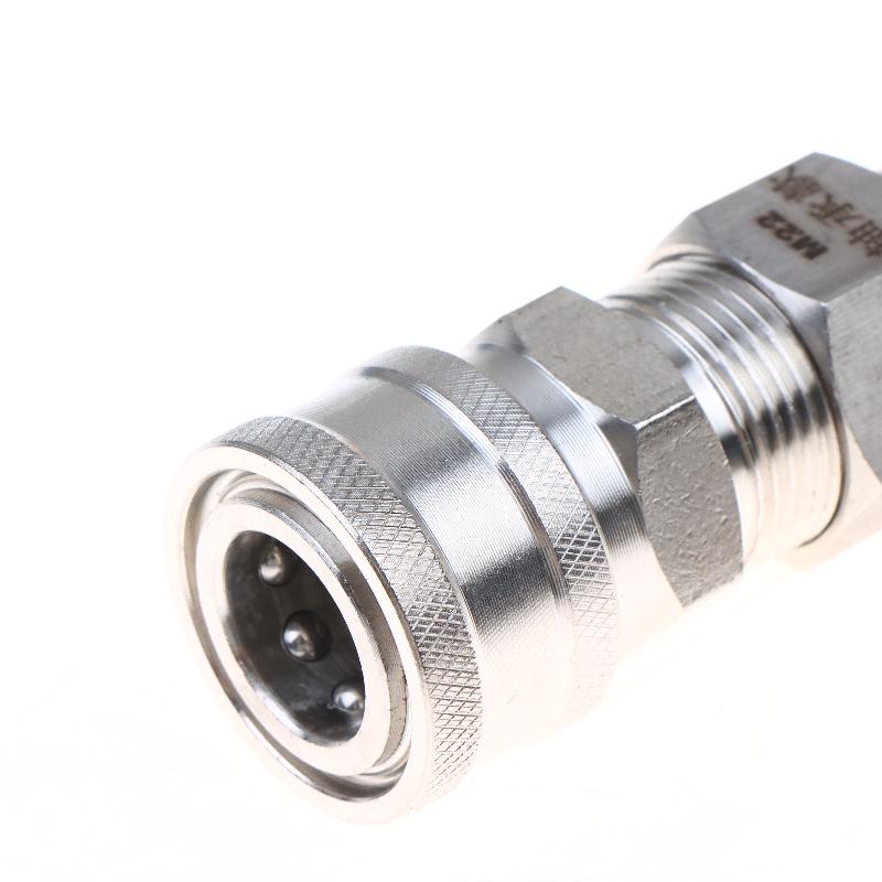 M22 14 mm/15 mm Obrotowe złącze myjki ciśnieniowej - 360° Bez zagięć Anti-Twist 5000 PSI Gwint zewnętrzny pistoletu do węża