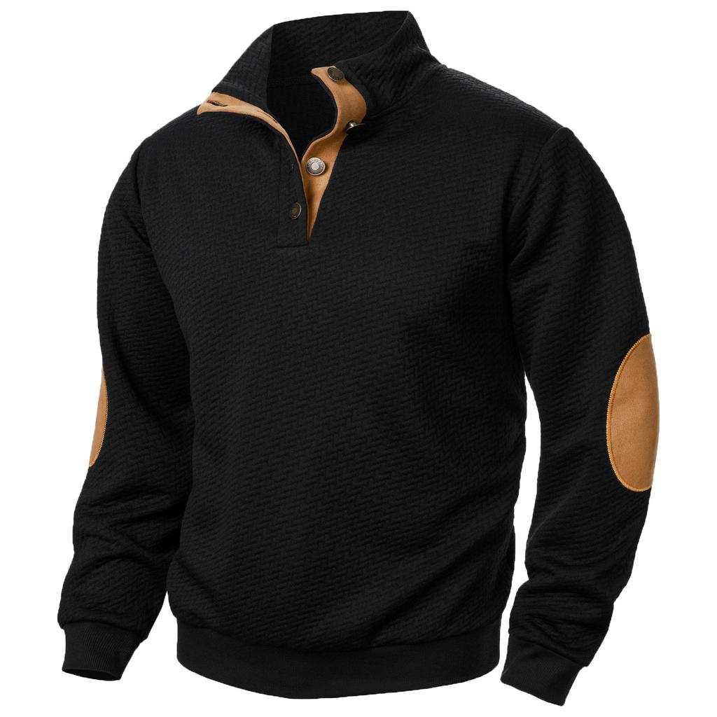 Men's Standing Collar Sweatshirt Is Outdoor Casual Sweaters Tops