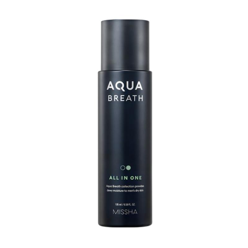 MISSHA For Men Aqua Breath All In One Hydrating Facial Toner Lotion 195ml