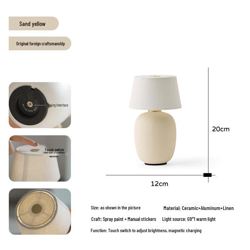 

Luxury French Mid-Century Style Touch Mushroom Lamp for Bedroom or Study