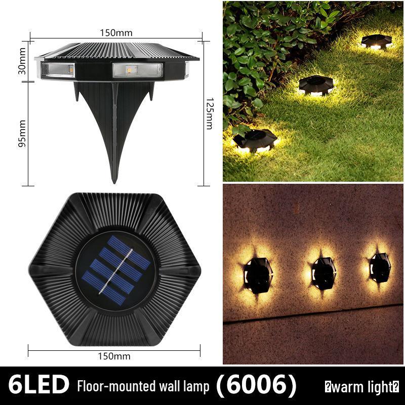 Waterproof Solar Ground Lamp for Outdoor Garden and Villa Decoration