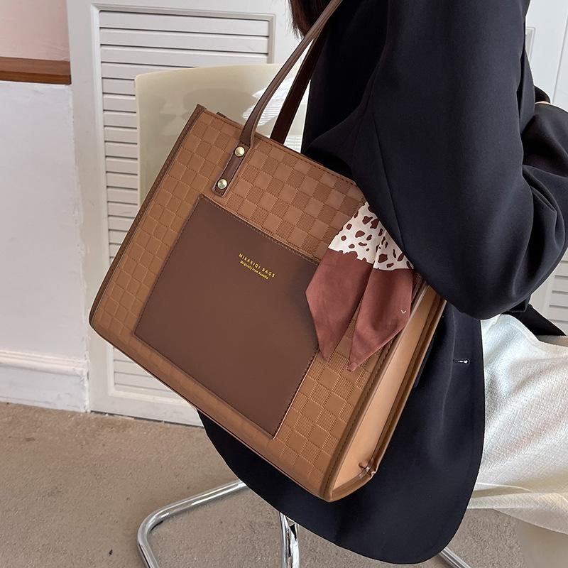 Big Bag Women's Bag New Tote Bag Women's Large-capacity Work Bag Textured Shoulder Bag