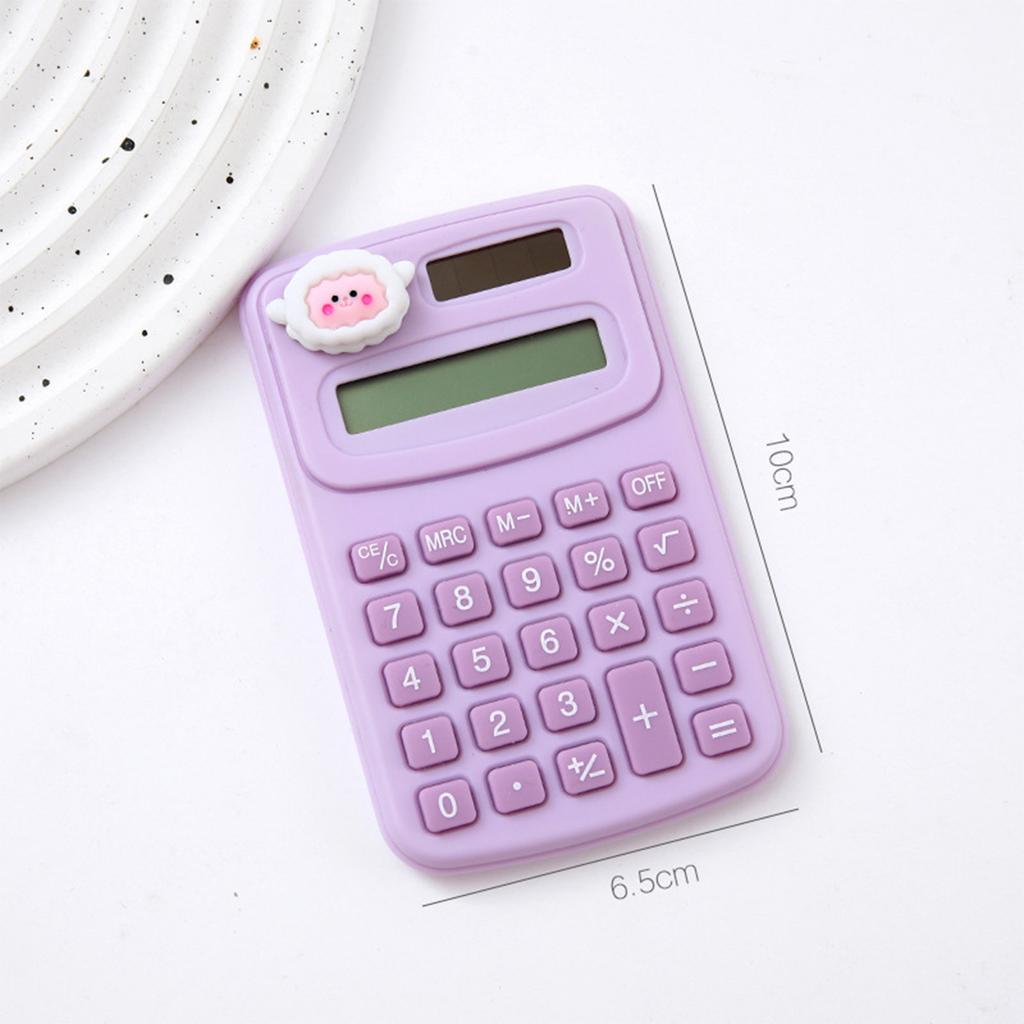 Portable Mini Cute Calculator Cartoon Digit Calculator Students Office School Supplies Stationery