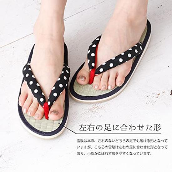 Geta Made of Japanese Rush Round Tatami Geta Rush Tatami Large L [Takeharu] Women's Sandals, Grass, Shape, Sandals, Grass, Sandals, Cute, Size,