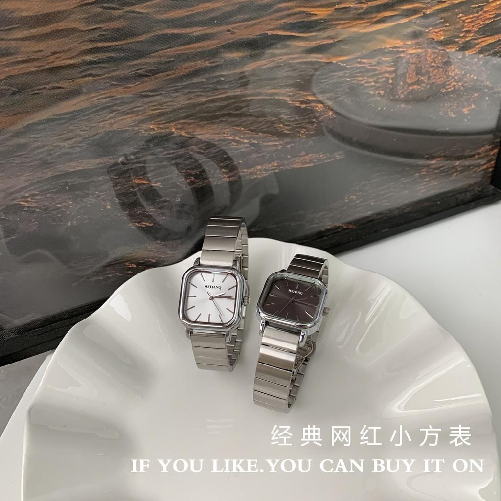 Watch Niche Simple Fashion Square Versatile Retro Temperament Retro Watch Women'S Watch