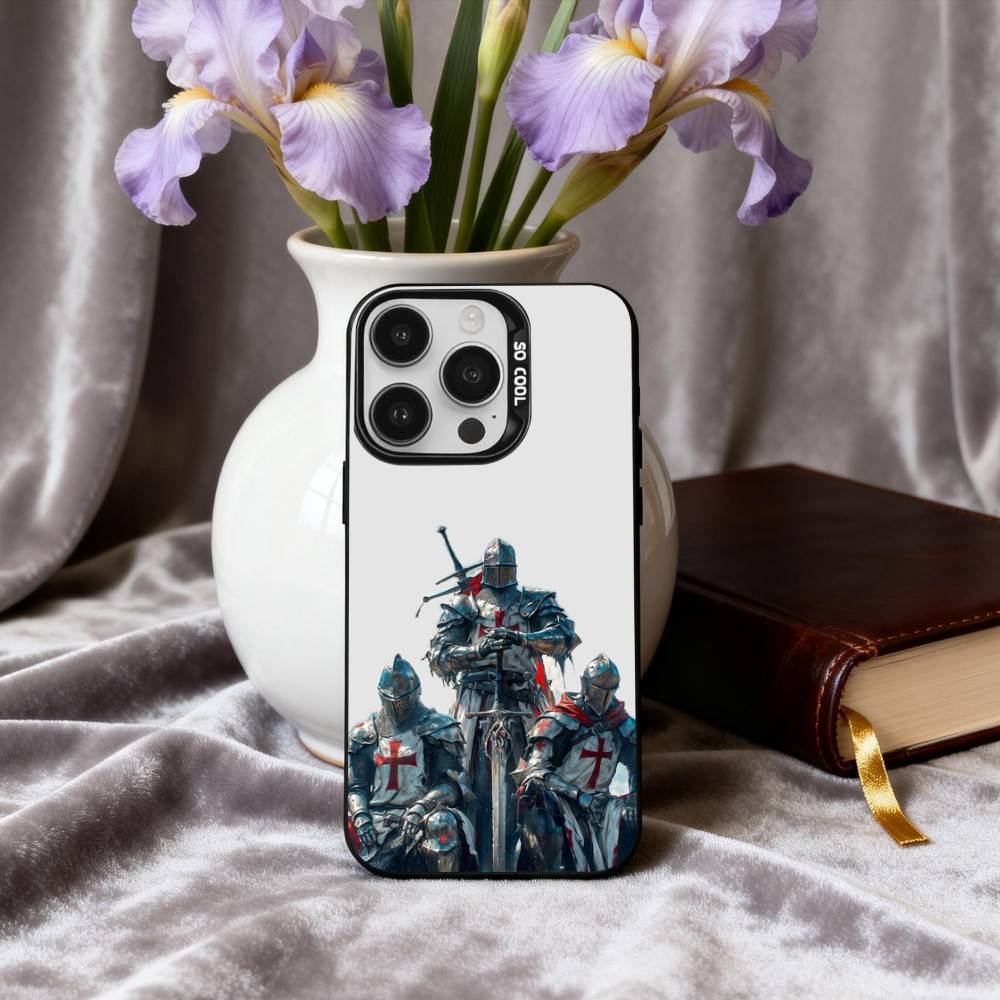 C-Crusaders-S T-Templar-R K-Knight Phone Case For iPhone17,16,15,14,13,12,11 Plus,Pro Max Black Candy silver phone case