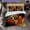 Belgium Football Pattern 3 Pieces Bedding Set Soft Microfiber Duvet Cover with Pillow Cases for Bedroom