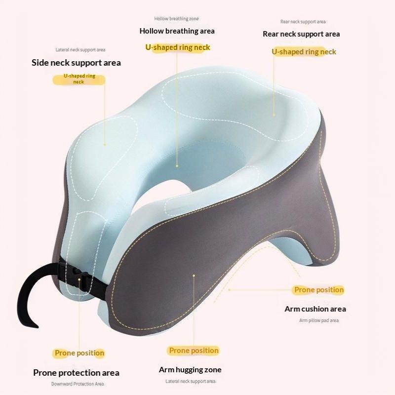 Portable U-Shaped Travel Pillow Memory Foam Sleeping Pillows Office Nap Pillow Car Airplane Neck Cushion Ergonomic Head Support