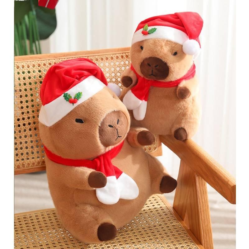 Capybara Plush Toy Holiday Cheer Cartoon Lion Christmas Fortune Festive Wealth