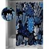 Blue Coral Texture Shower Curtains Waterproof Bath Curtains Home Decor Modern Luxury Bathroom Curtain