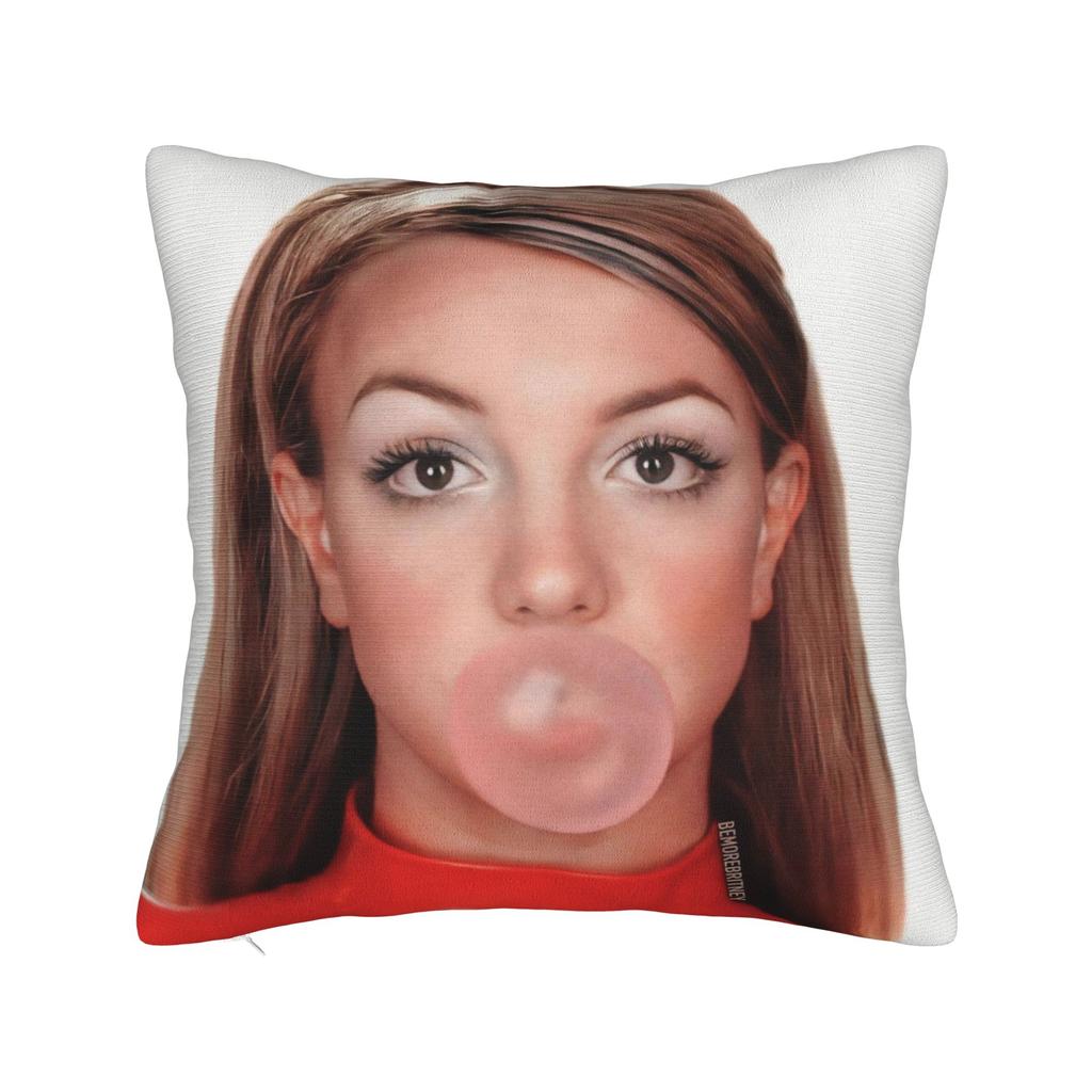 Decorative Pillow Covers Singer Britney Spears Product Seat  Throw Pillow Case Cover Square Style MultiSize
