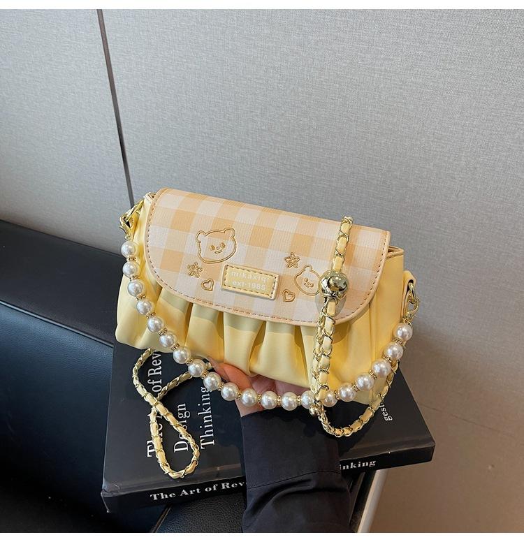 Niche Bag Women's New Summer Fashion Versatile Chain Shoulder Messenger Bag Pleated Bag