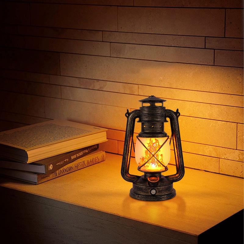 2025 Outdoor LED Table Lamp - Retro Hurricane Style Camping Atmosphere Light