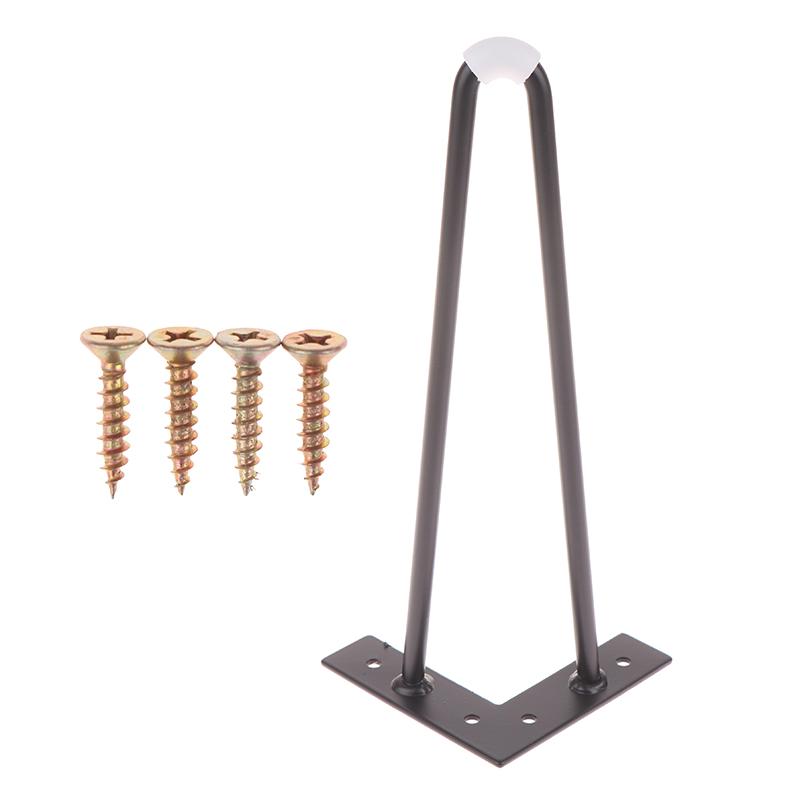 

1 Set V-Shaped Hairpin Legs Hairpins Table Skids Furniture Table Legs Table Foot Bracket Diy Handcrafts 30CM Matte black