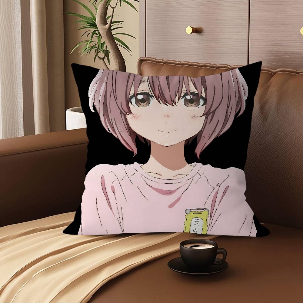 

A S-Silent Voice Personalized Pillow Cover Kids Bedroom Wild Party Decor Pillowcase Kid Birthday Shower Gift 12x12Inch