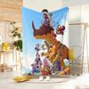 Anime D-Digimon AdventureS Throw Lightweight 240g Flannel Blanket Soft Skin-friendly for Summer Cooling