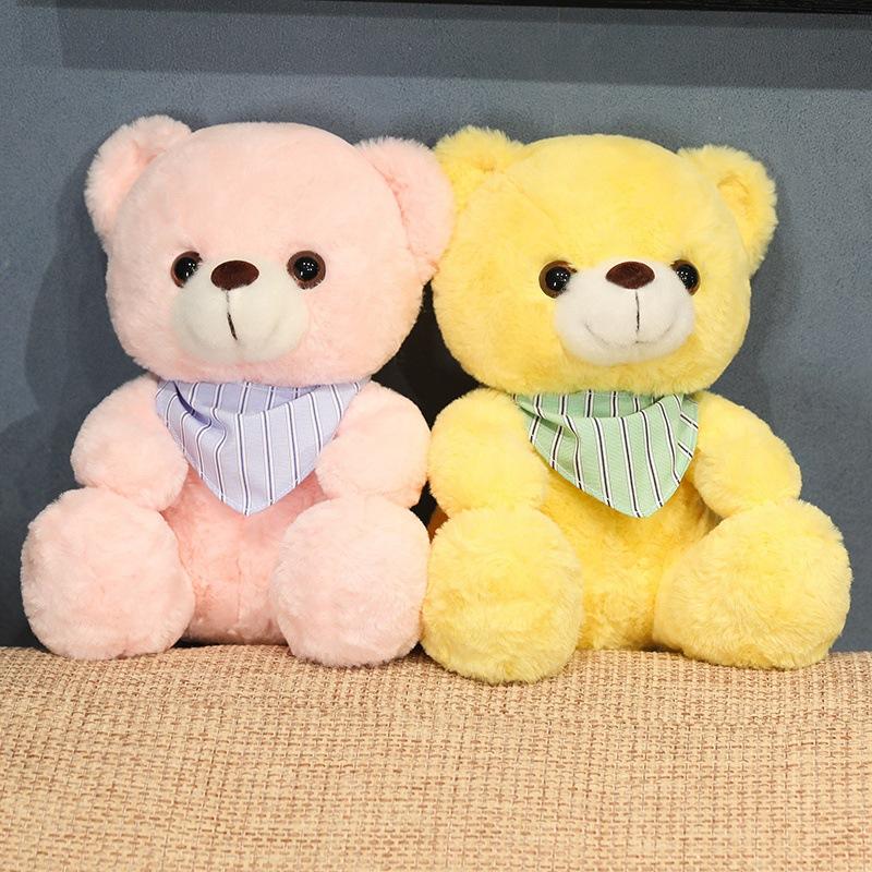 Niedliches sitzendes Teddybär-Plüschtier, niedliche Bären-Umarmungs-Bärenpuppe, Kinderbegleiter und Trost-Handpuppe