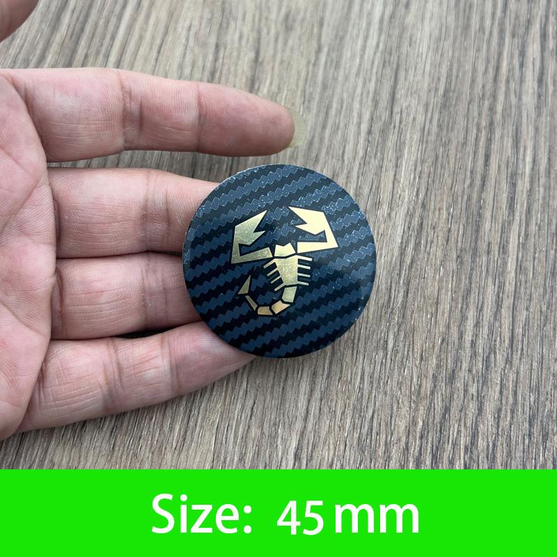 45-50mm Tappo Centrale Ruota Auto Emblema Adesivo Accessori Per Fiat Abarth 500 Tipo FR Punto Ducato Stilo Palio Bravo Pondo