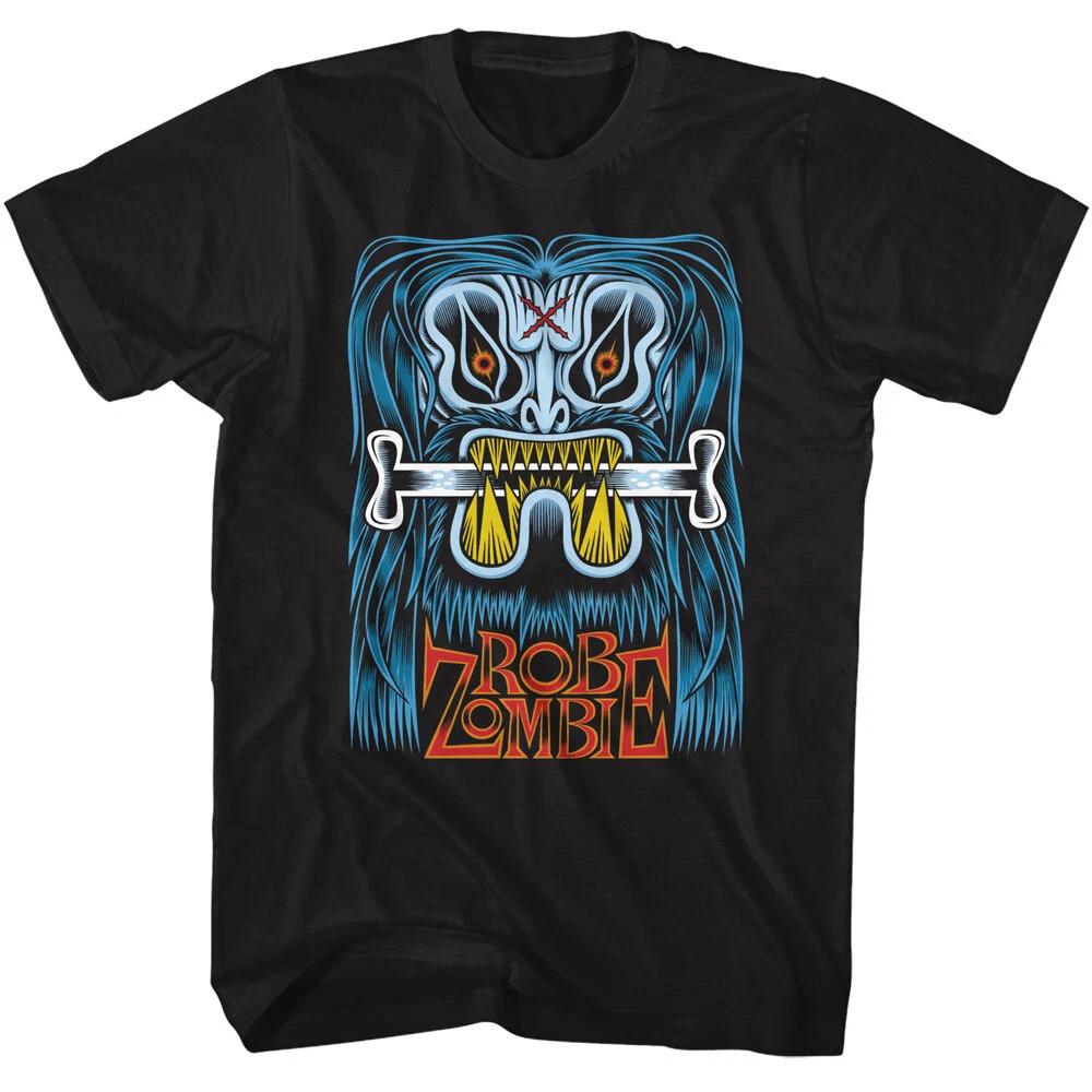 Rob Zombie Blue Beast By Martin Ontive Men s T Shirt Shock Rock White Zombie S