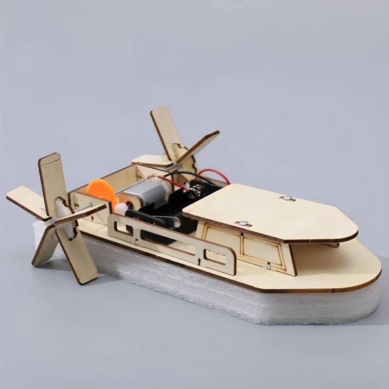 Doe-het-zelf Houten Scheepsmodel Kleine Maker Materiaal Cadeau Speelgoed Wetenschappelijk Experiment Set Montagemateriaal Verpakking Speelgoed Verjaardagscadeau