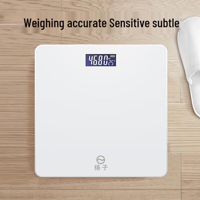 White Tempered Glass Smart Body Fat Scale