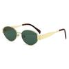 New Internet celebrity oval fashion sunglasses women's high-end sunglasses men's and women's driving sunglasses
