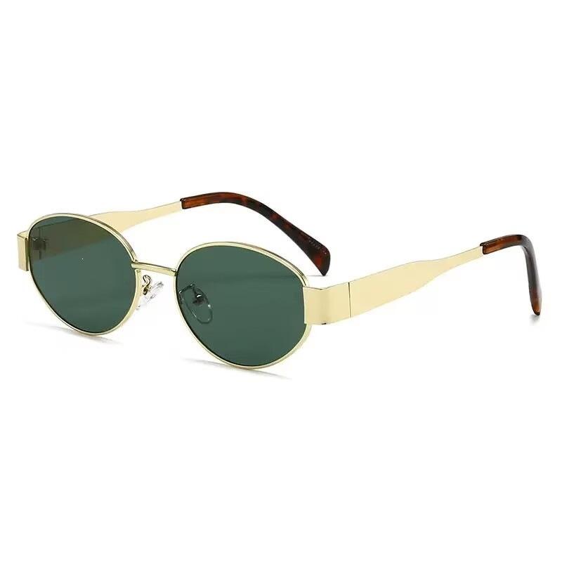 New Internet celebrity oval fashion sunglasses women's high-end sunglasses men's and women's driving sunglasses