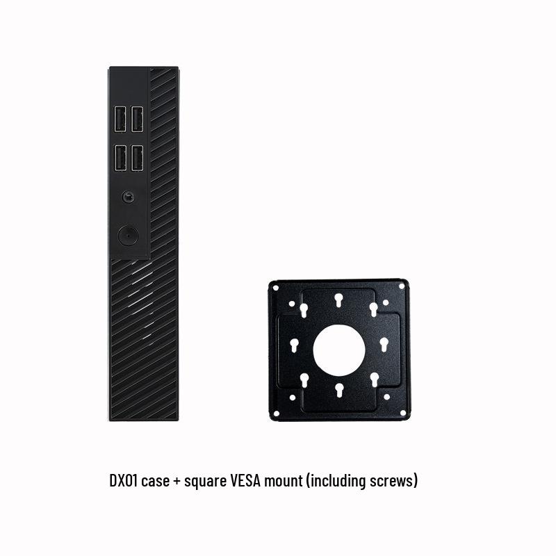 SKTC DX01 Schlankes Mini-ITX Desktop-Gehäuse mit VESA-Halterung