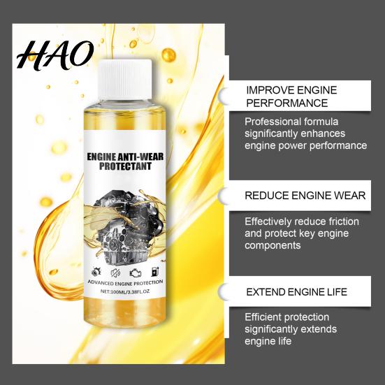 Engine Anti-Wear Protectant Additive Enhanced Performance Power Friction Protection Wear Minimization Long-lasting Oil Treatment Transmission
