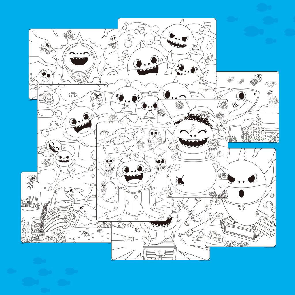 Crayola Baby Shark Inspiration Art Case Drawing Set 140 Pieces 041148 Genuine Product