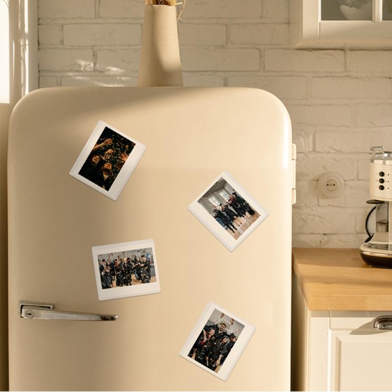 Zestaw 5 magnetycznych ramek do zdjęć, pustych wkładek do zdjęć, magnesów na lodówkę, kieszonek na zdjęcia, personalizuj i eksponuj swoje zdjęcia