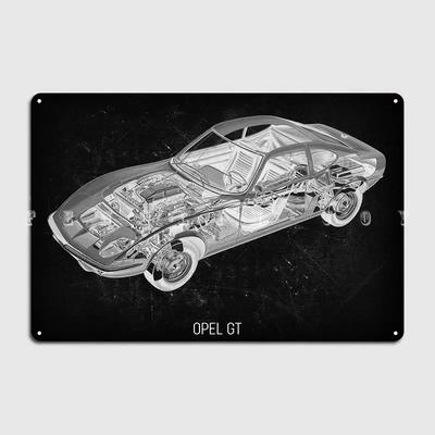 Gt Poster Metal Plaque Wall Mural Pub Garage Design Wall Decor Tin Sign Poster