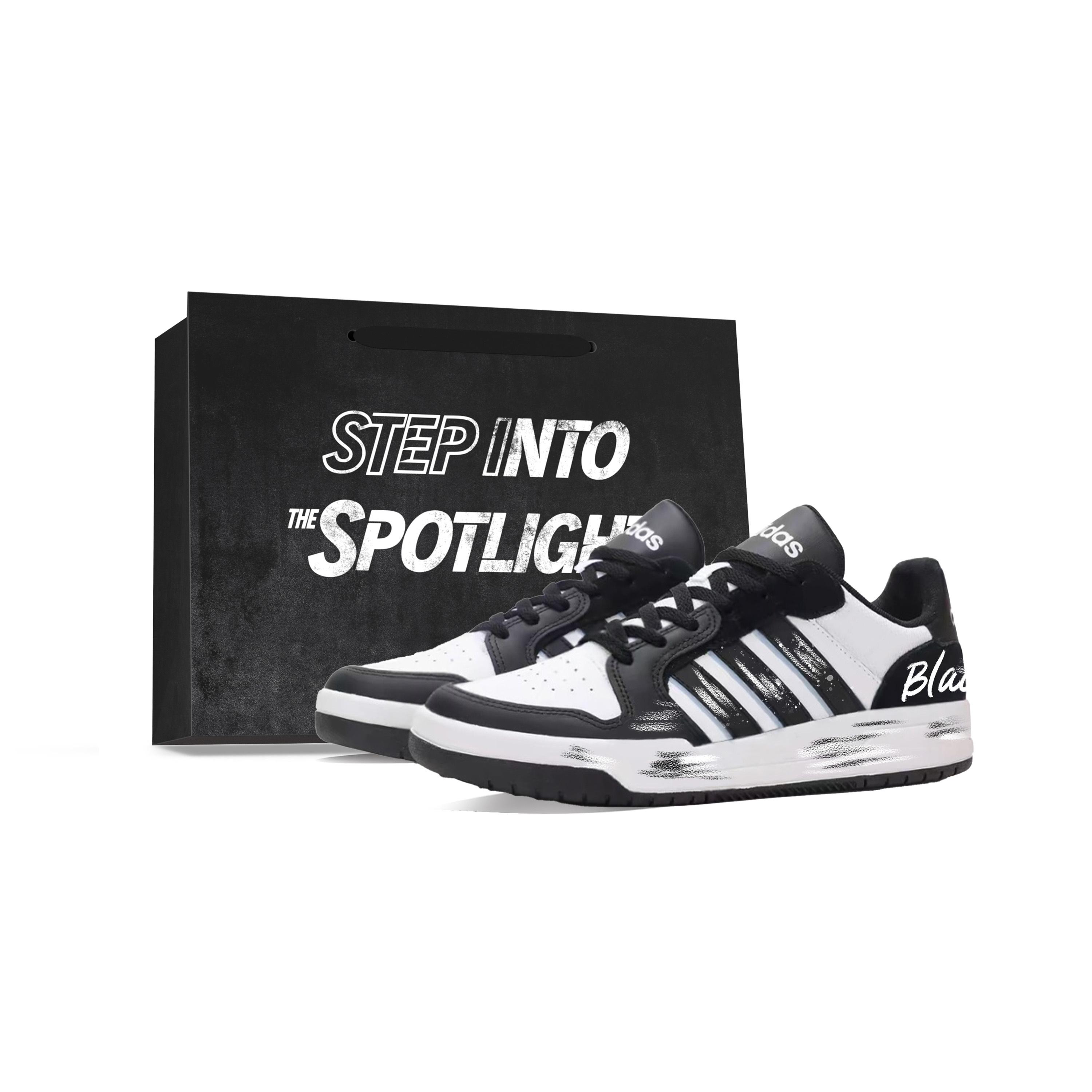 

Adidas ENTRAP Ink Shadow Flowing White Synthetic Leather Slip Resistant Cushioning Abrasion Resistant Low top JI2560(Team796-) 44⅔