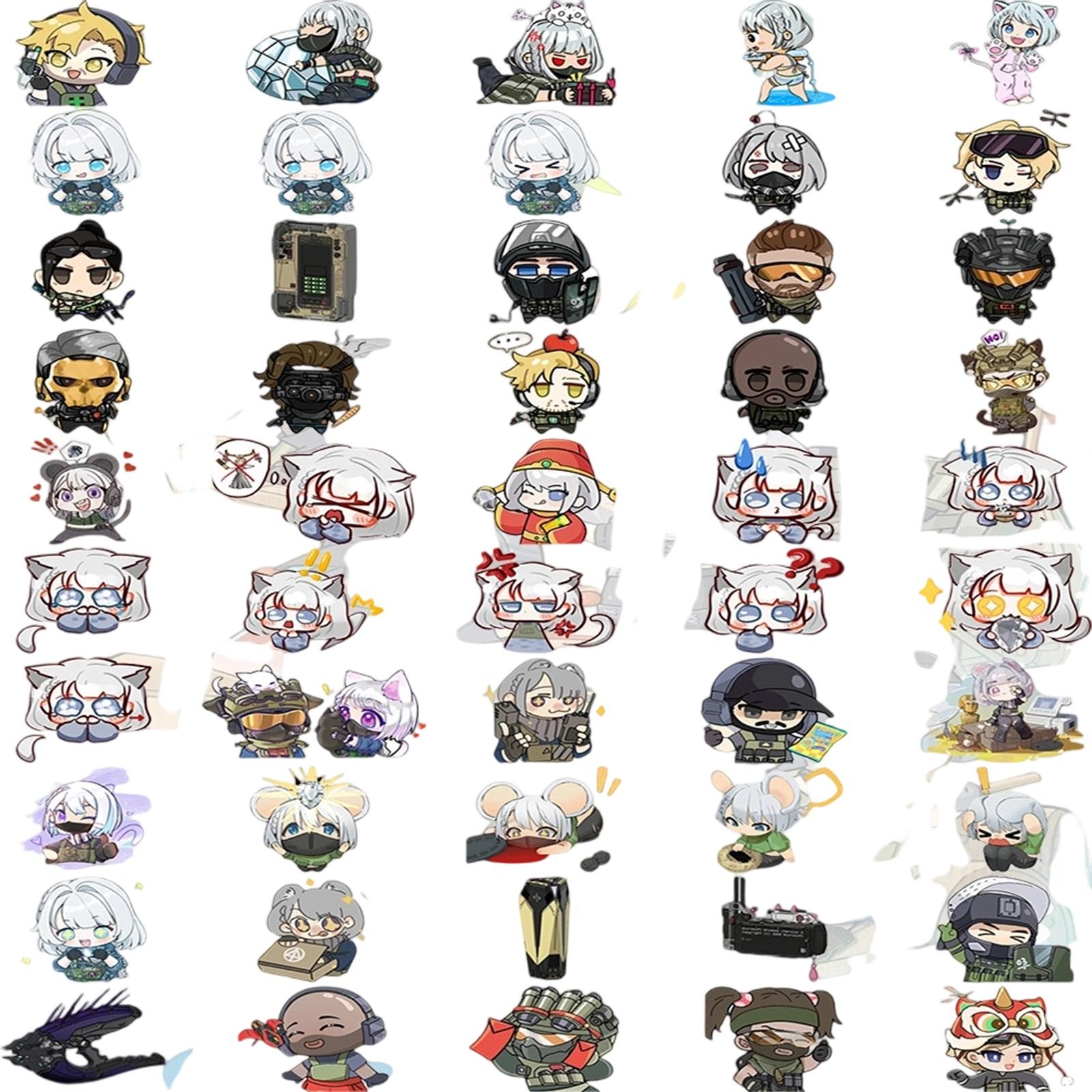 

50 Pcs Stickers , Water Cups , Flat Helmets , Decorative Waterproof DIY Stickers One Size