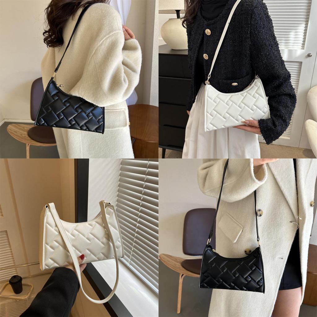 Trendy 2023 Winter Fashion Shoulder Bag Stylish Pu Leather Underarm Bag For Women