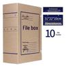 Kraft Paper A4 File Boxes (20-Pack)
