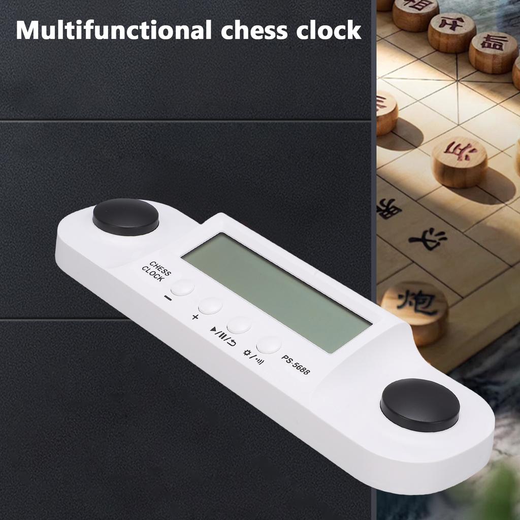 Chess Timer Digital Game Countdown Stopwatch Portable Clock for Chess with LCD Display Travel Friendly for Tournaments Training