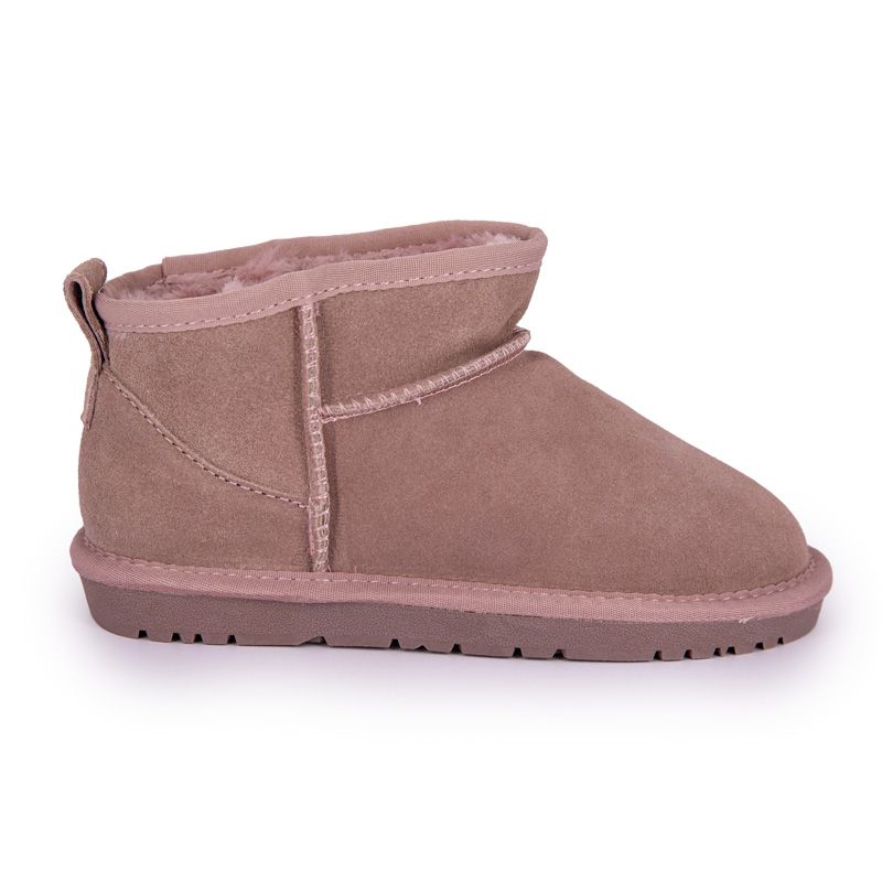 Boots en cuir fourrées ultra-mini fille Enfant KELARA