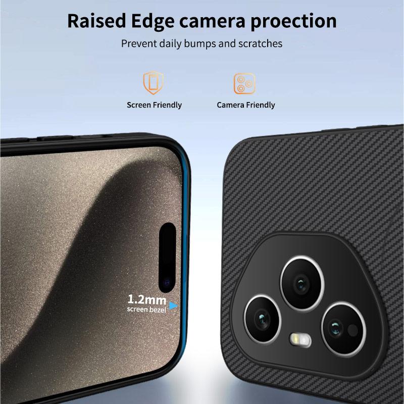 for Magsafe Magnetic Case for Honor 400 Pro Matte Carbon Fiber Texture Shockproof Wireless Charging Cover Honor 400Pro 400 Lite