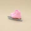 Dollhouse Mini Simulation Skating Shoes 1 Pair Realistic Tiny Ski Footwear Model for Mini Scene Decor Creative Hobby Gifts