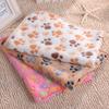 Cute Warm Pet Dog Bed Mat Cover for Small Medium Large Cat Dog Towl Paw Handcrafted Print Puppy Pet Fleece Soft Blanket  Dog Winter Sleeping Mat