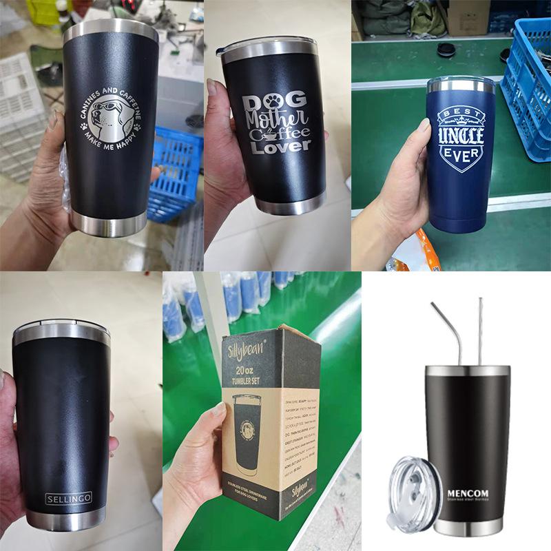 Large Capacity  Thermos Cup 600ml Vacuum Flasks Portable Stainless Steel Thermos Cup Water Bottle Travel Tea Mug Office Thermos Cup